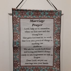 Marriage prayer banner wedding gift